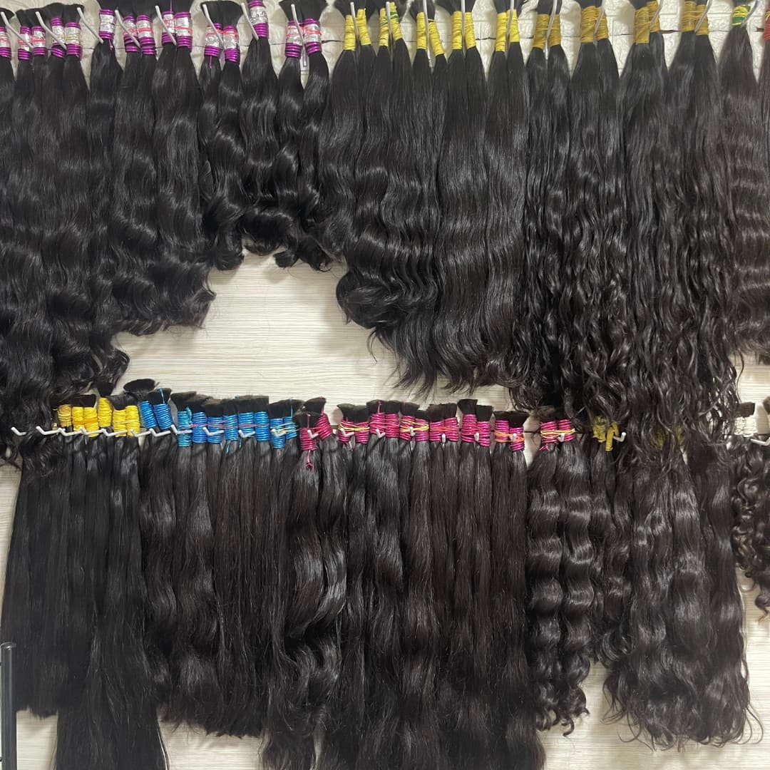 Water Wave Bulk Human Hair For Braiding - Cabello Humano a Granel Súper Francés