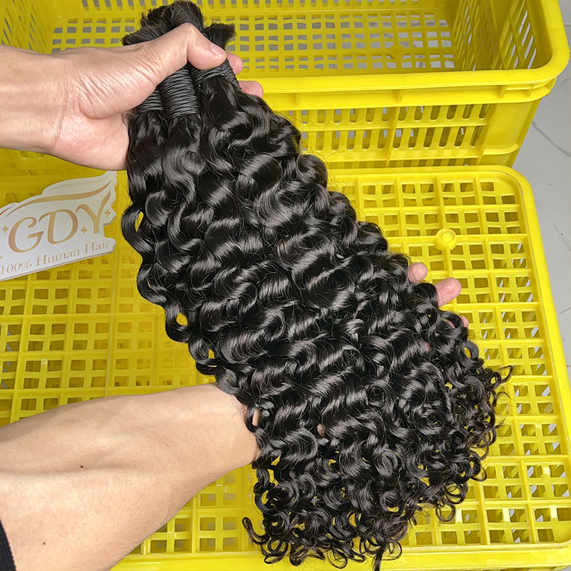 Water Wave Bulk Human Hair For Braiding - Cabello Humano 100% a Granel para