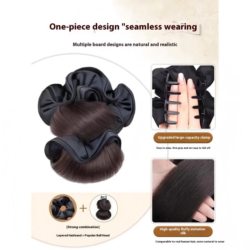 Claw Clip Messy Bun Hair Piece - Moño de pelo desordenado con garra