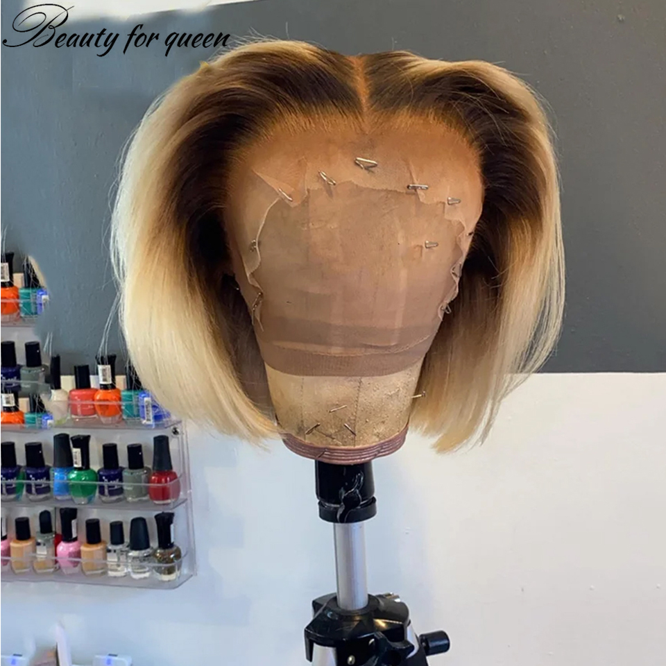 Glueless Wear And Go Human Hair Wig - Cosplay 4T 613 Bob corto recto