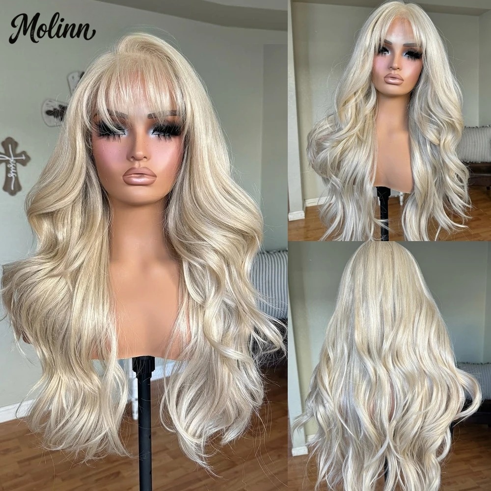 613 Blonde Body Wave Lace Front Wig - Peluca de encaje frontal 13x4 HD