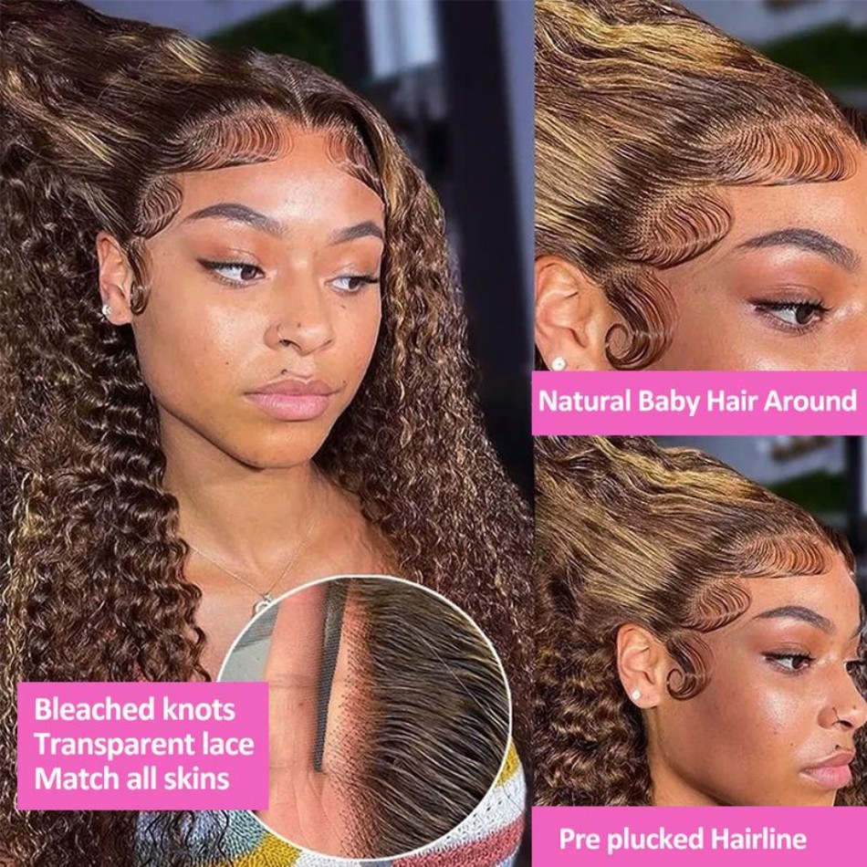 427 resaltado peluca ombré cab - Hd Lace Frontal Wig Human Hair Pre Plucked reseña y precio