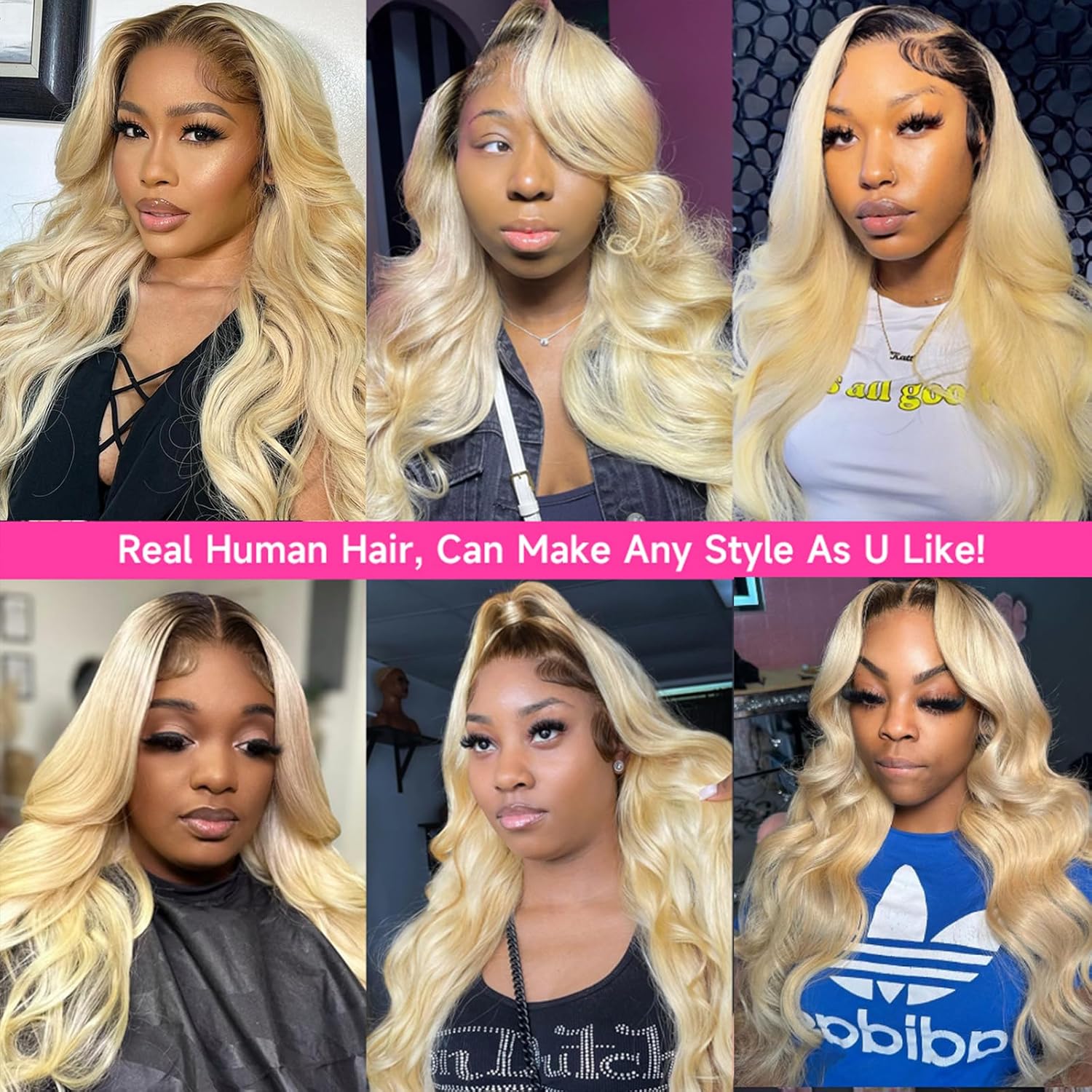 1B 613 Peluca de cabello human - 613 Blonde Body Wave Lace Front Wig reseña y precio