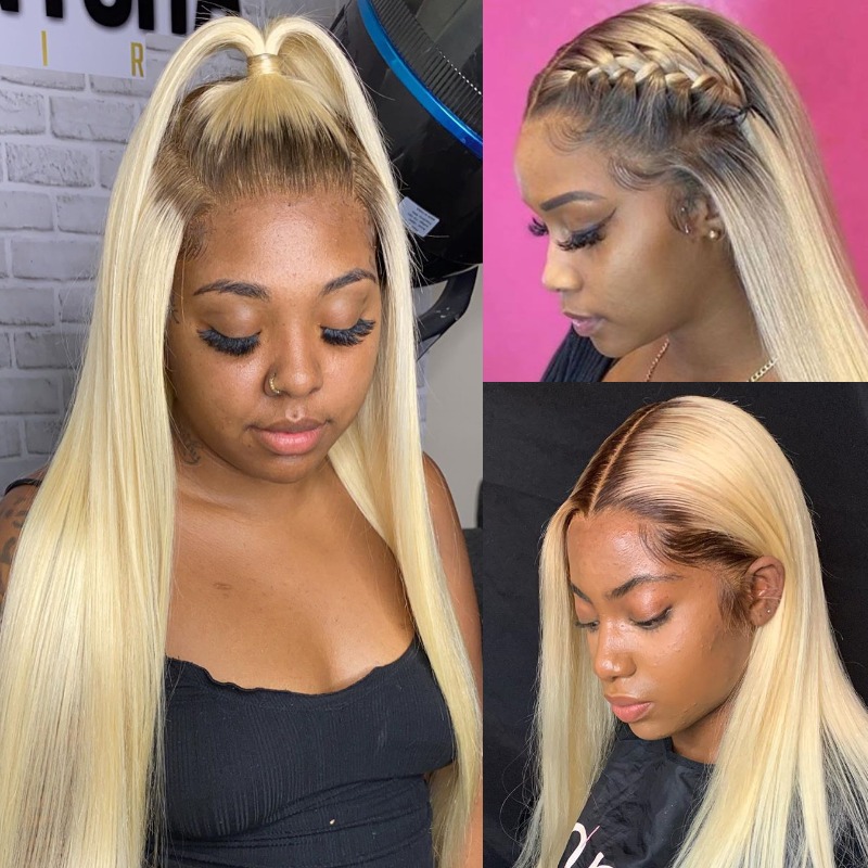 1B 613 Peluca de cabello human - 613 Blonde Body Wave Lace Front Wig reseña y precio