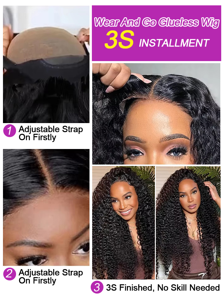 Peluca con malla Frontal rizad - Water Wave Bulk Human Hair For Braiding reseña y precio