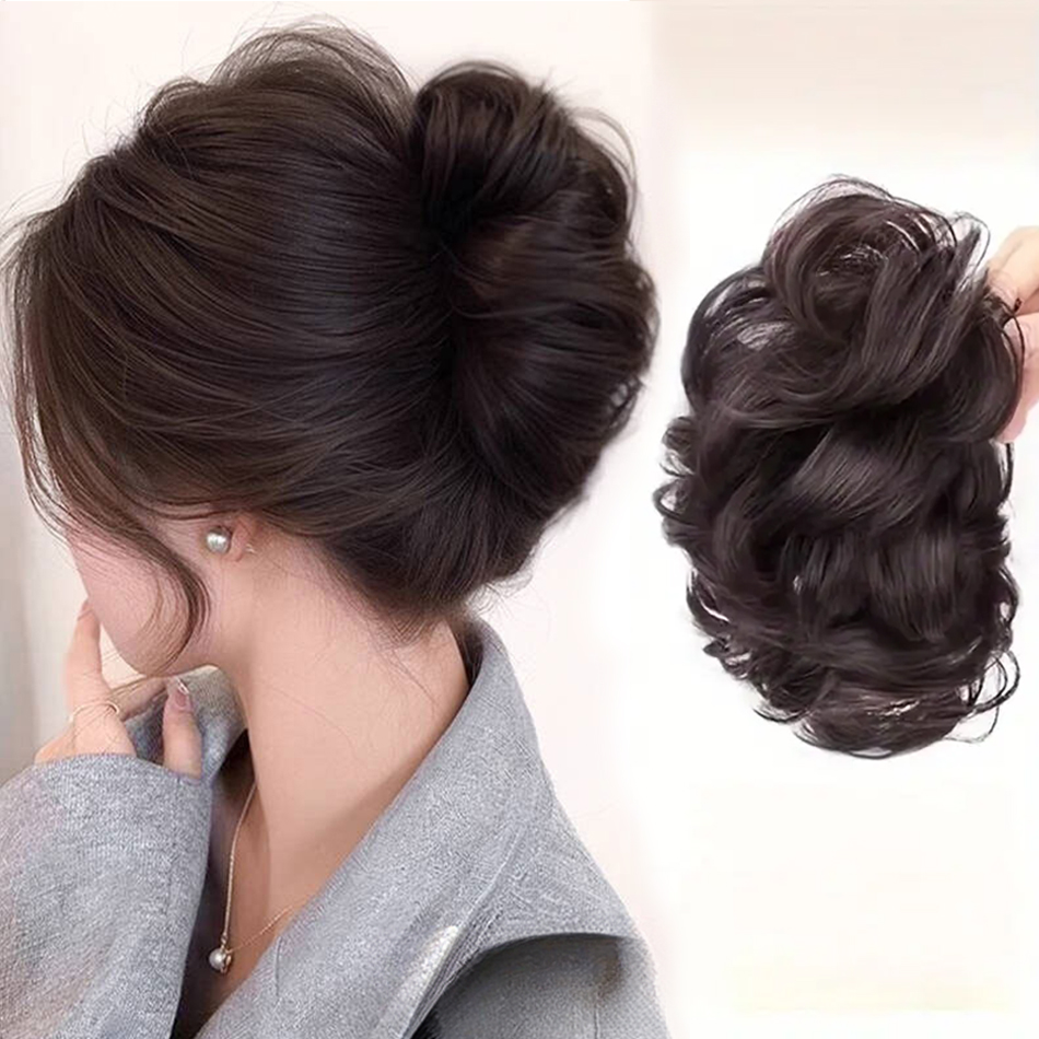 Moño sintético desordenado, pi - Claw Clip Messy Bun Hair Piece reseña y precio