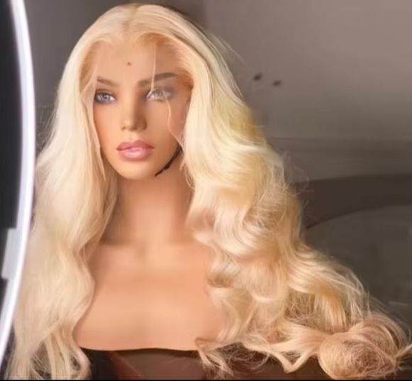 Peluca rubia 613 larga con ond - 613 Blonde Body Wave Lace Front Wig reseña y precio