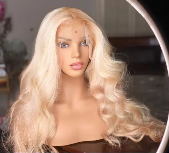Peluca rubia 613 larga con ond - 613 Blonde Body Wave Lace Front Wig reseña y precio