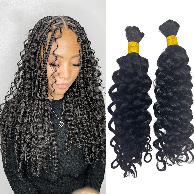 Cabello Humano para Trenzas Bo - Water Wave Bulk Human Hair For Braiding reseña y precio