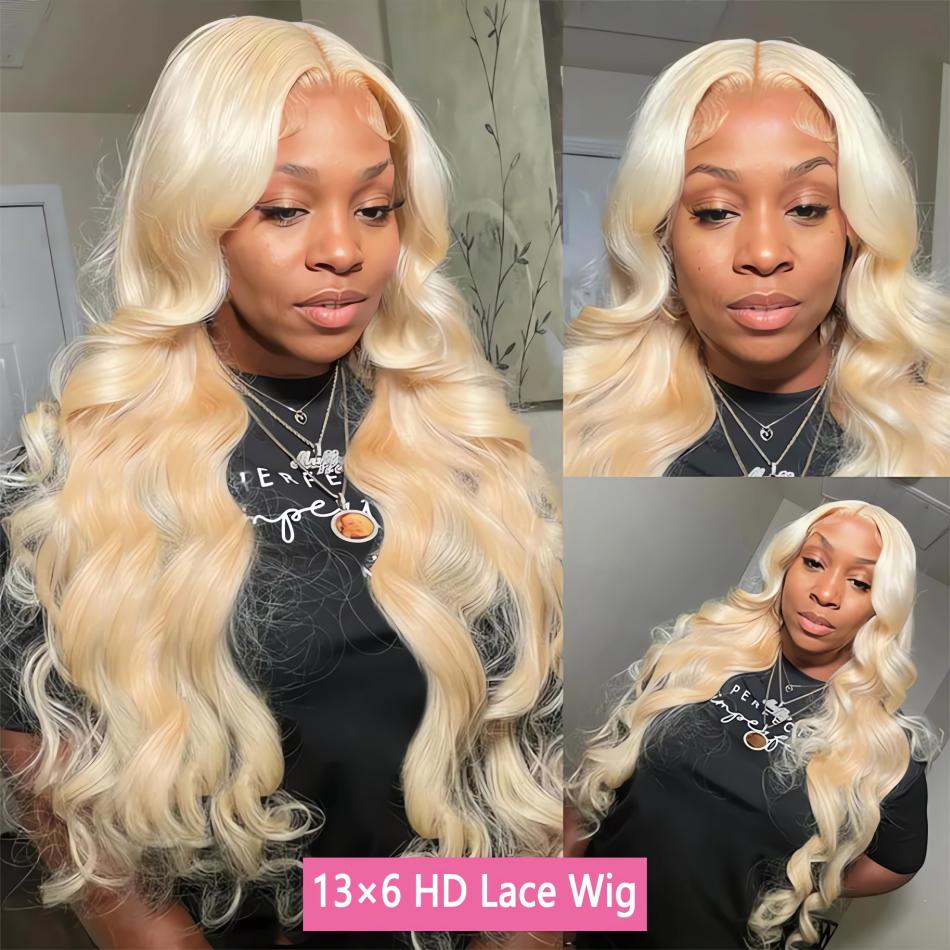 Pelucas de Cabello Humano con  - 613 Blonde Body Wave Lace Front Wig reseña y precio