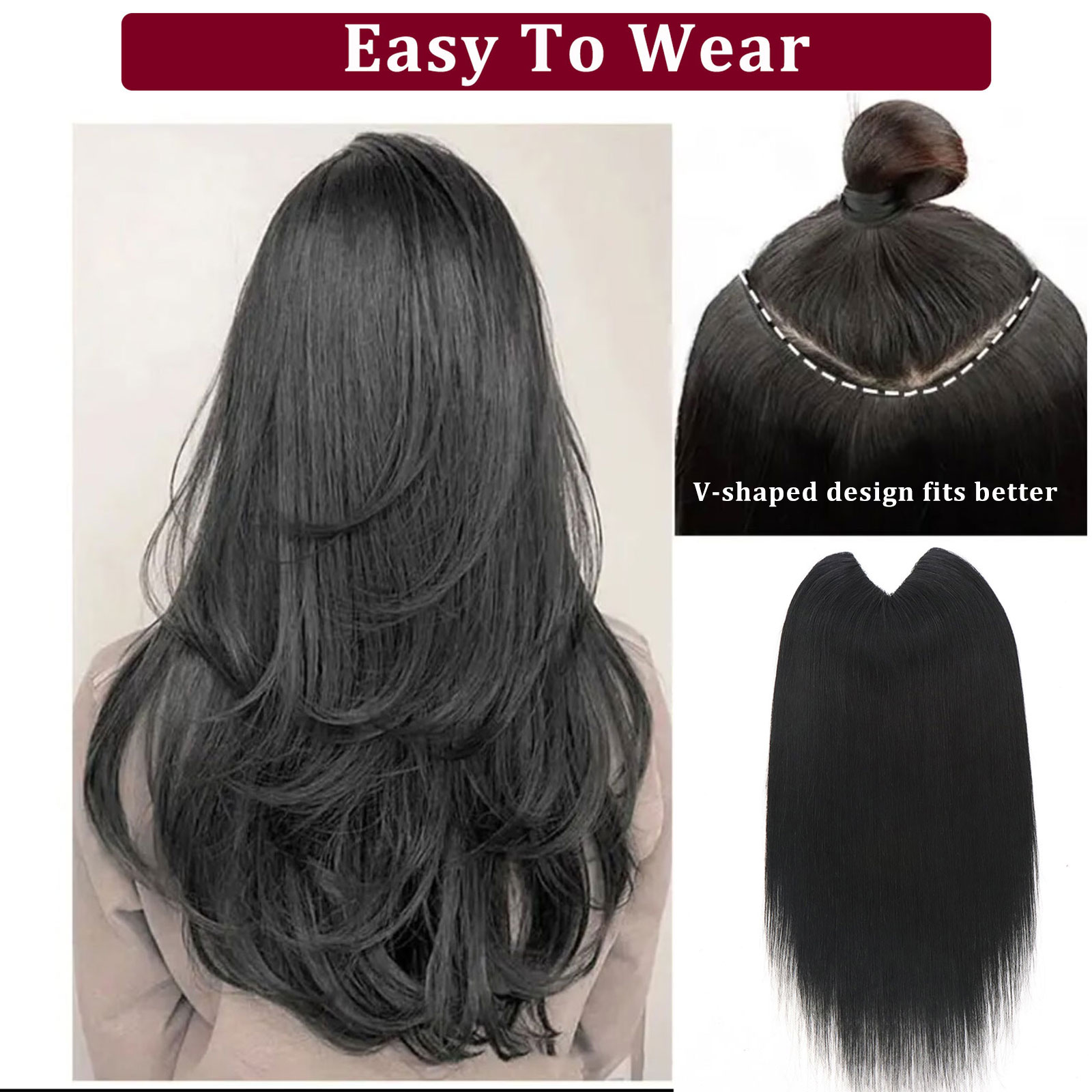 Extensiones de cabello humano  - Seamless Clip In Hair Extensions Human Hair reseña y precio