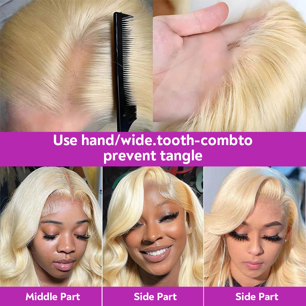 Peluca Frontal de Encaje HD 13 - 613 Blonde Body Wave Lace Front Wig reseña y precio