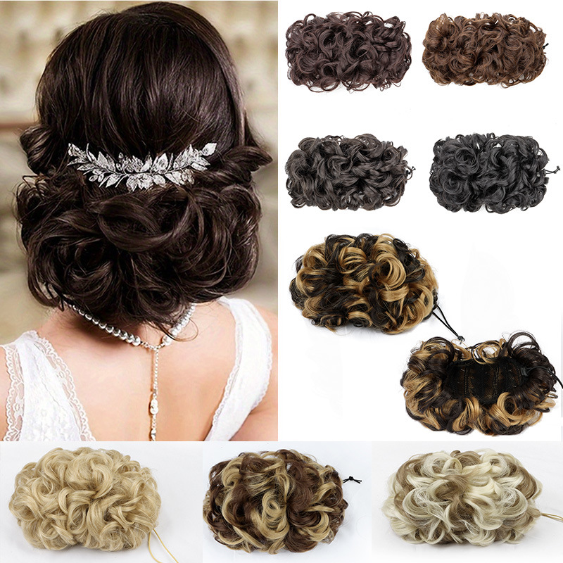 Extensión de moño rizado con p - Claw Clip Messy Bun Hair Piece reseña y precio