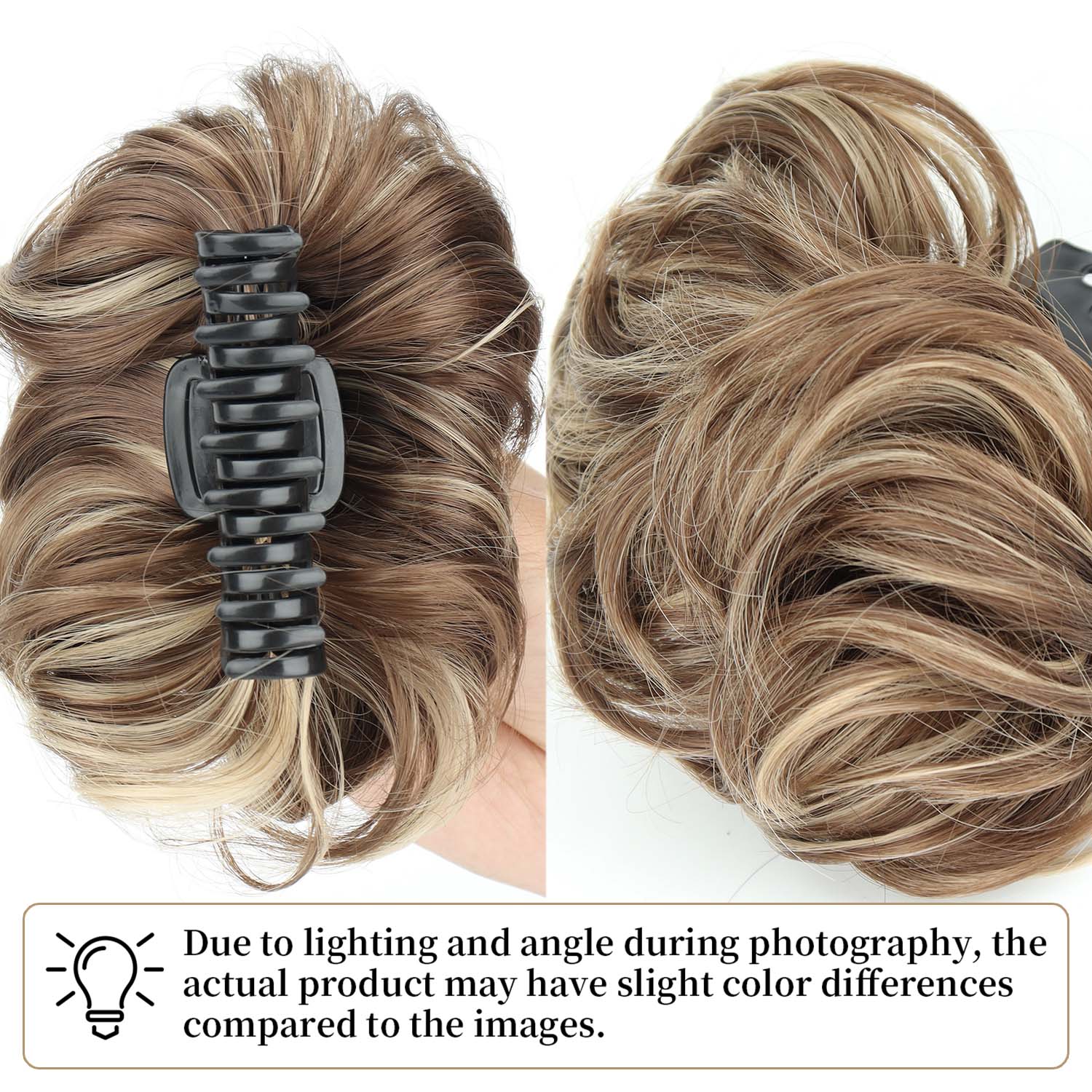 Postizo de moño sintético desp - Claw Clip Messy Bun Hair Piece reseña y precio