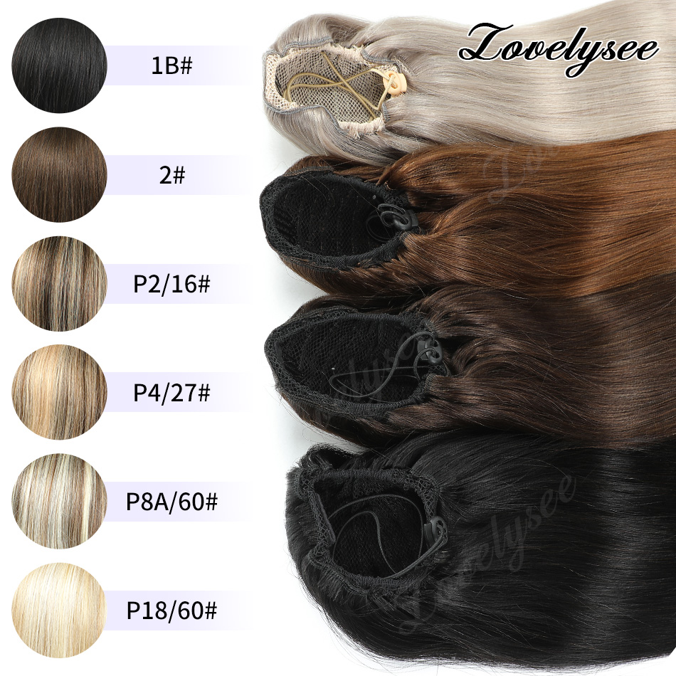 Cola de Caballo Corta con Cord - Seamless Clip In Hair Extensions Human Hair reseña y precio