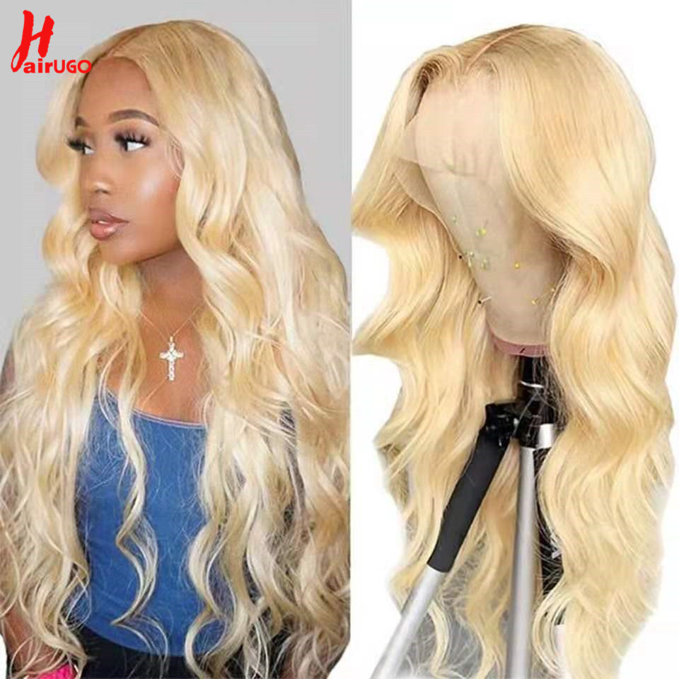 HairUGo 613 Rubio 13x6 cuerpo  - 613 Blonde Body Wave Lace Front Wig reseña y precio