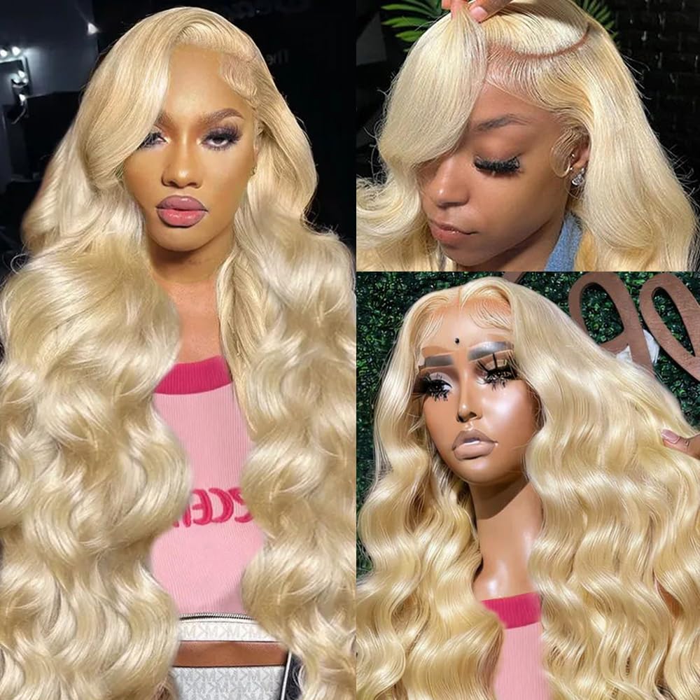 Peluca de encaje frontal HD 13 - 613 Blonde Body Wave Lace Front Wig reseña y precio