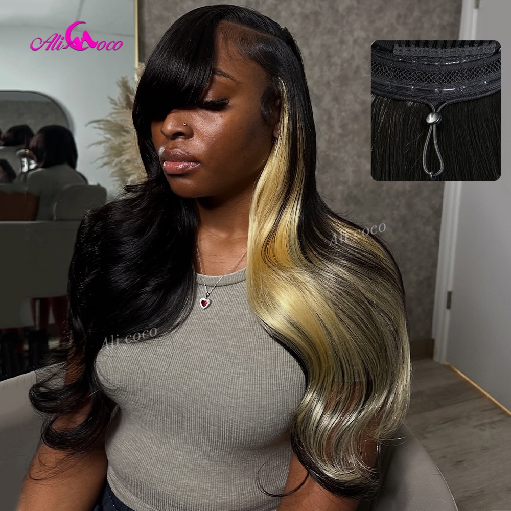 Peluca de Cabello Humano Negro - 613 Blonde Body Wave Lace Front Wig reseña y precio